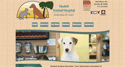 Desktop Screenshot of haslettanimalhospital.net